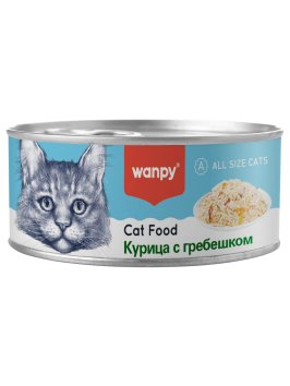 Wanpy Cat - Консервы для кошек &amp;quot;Курица с гребешком&amp;quot; 95 г