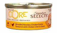 Core Signature Selects - Консервы из курицы с куриной печенью в виде фарша в соусе для кошек 79 г