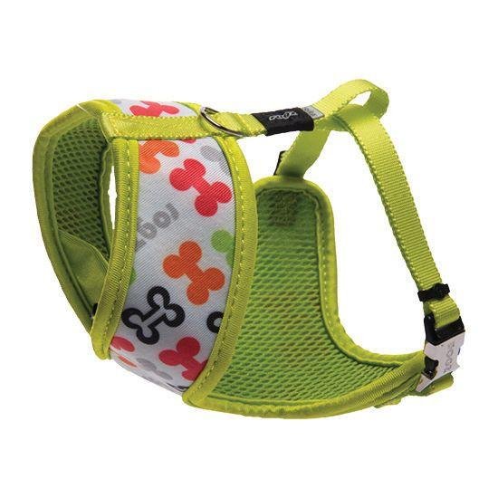 Rogz Fabric Harness - Шлейка-манишка для собак малых пород &amp;quot;Разноцветные косточки&amp;quot;