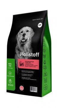 Holistoff - Сухой корм для взрослых собак и щенков средних и крупных пород, с Индейкой и Рисом