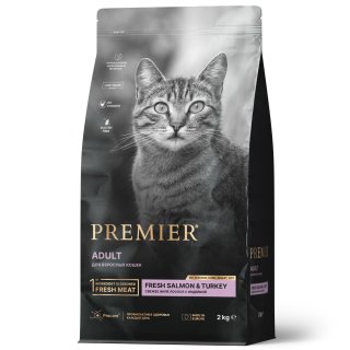 Premier - Сухой корм для взрослых кошек, с Лососем и Индейкой (Salmon&Turkey)