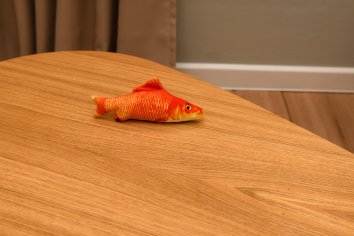 PetSHOP - Игрушка для кошек, золотая рыбка с кошачьей мятой, 18 см