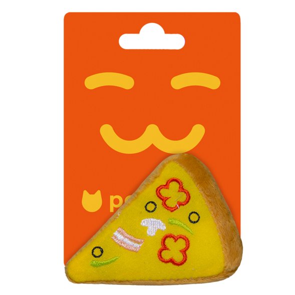 PetSHOP - Мягкая игрушка для животных «Пицца» с кошачьей мятой, 7,5 см