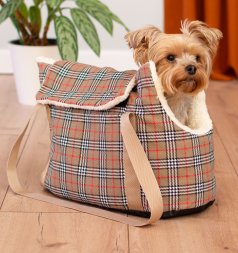 PetSHOP - Сумка-переноска утеплённая "Билли" с карманом 45x22x29 см, клетка