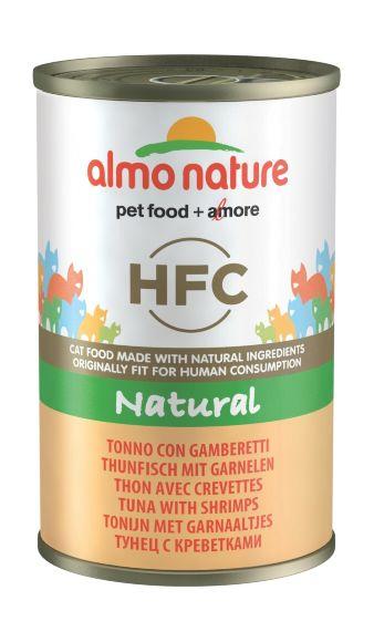 Almo Nature HFC Natural - консервы для кошек тунец-креветки 140гр