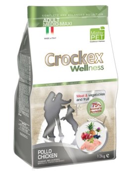Crockex Wellness - Сухой корм для собак средних и крупных пород курица с рисом