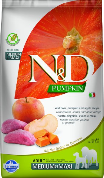 Farmina N&amp;amp;D Pumpkin - Сухой корм для собак, Кабан с Яблоками