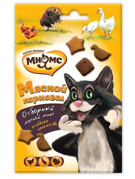 Мнямс - Мясной карнавал для кошек (утка, индейка, курица) 50 г