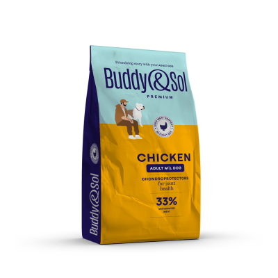 Buddy&Sol - Сухой корм для собак средних и крупных пород, с курицей Buddy&Sol - Сухой корм для собак средних и крупных пород, с курицей
