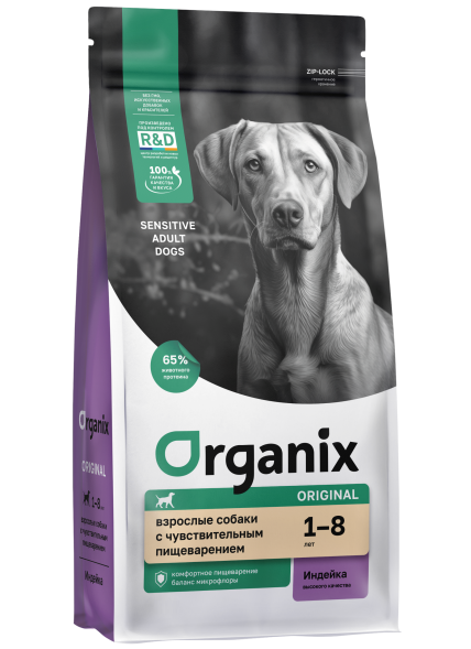 Organix - Сухой корм для взрослых Собак с Индейкой
