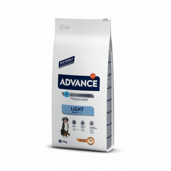 Advance Maxi Light – Сухой корм для взрослых собак крупных пород, склонных к набору веса 14кг