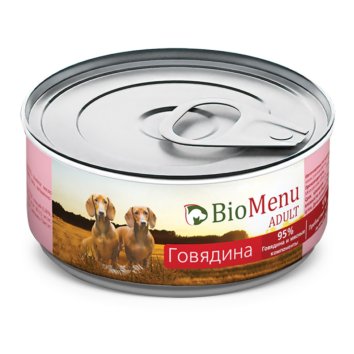 BioMenu - Консервы для собак с говядиной