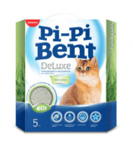 Pi-Pi Bent - Комкующийся наполнитель для кошачьего туалета "Делюкс Фреш Грасс", 5 кг