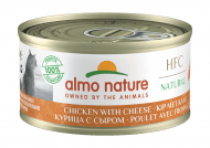 Almo Nature HFC Natural - консервы для кошек курица-сыр 70гр