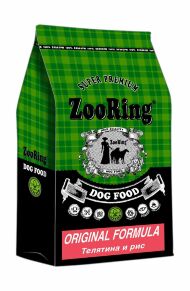 ZooRing Original Formula - Сухой корм для аллергенных и белых собак, Мясной рацион