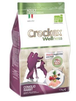 Crockex Wellness - Сухой корм для собак средних и крупных пород кролик с рисом