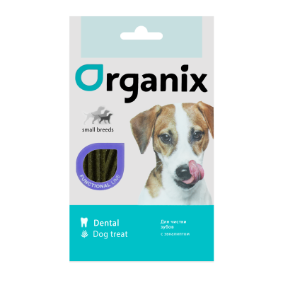 Organix Dental - Палочки-зубочистки для собак малых пород с эвкалиптом 45гр Organix Dental - Палочки-зубочистки для собак малых пород с эвкалиптом 45гр