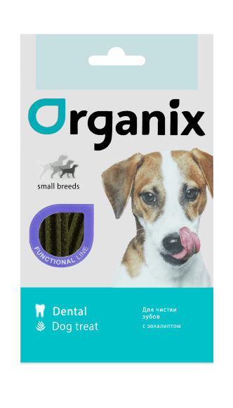 Organix Dental Care Eucalyptus - Палочки-зубочистки для собак малых пород с эвкалиптом 45гр