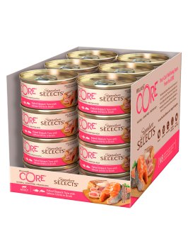 Core Signature Selects - Консервы из тунца с лососем в виде кусочков в бульоне для кошек 79 г