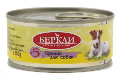 Беркли №5 - Консервы для собак, Кролик 100 гр