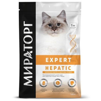 Мираторг - WINNER EXPERT - Сухой корм для кошек, Забота о здоровье печени, 1.5 кг