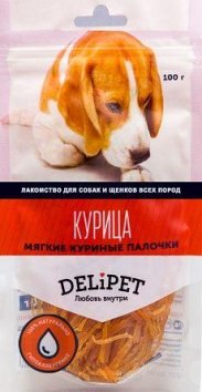 Delipet Мягкие куриные палочки 90 гр