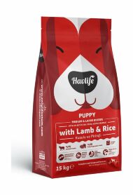 Havlife - Сухой корм для щенков средних и крупных пород, с ягненком и рисом