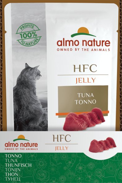 Almo Nature HFC - паучи для кошек с тунцом в желе 55 гр