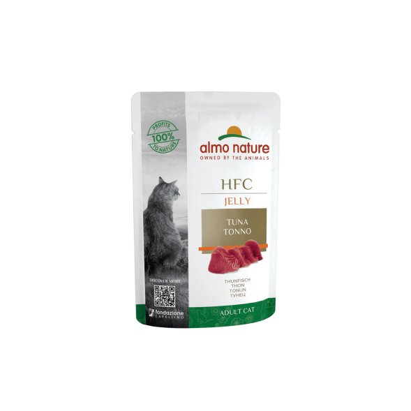 Almo Nature HFC - паучи для кошек с тунцом в желе 55 гр