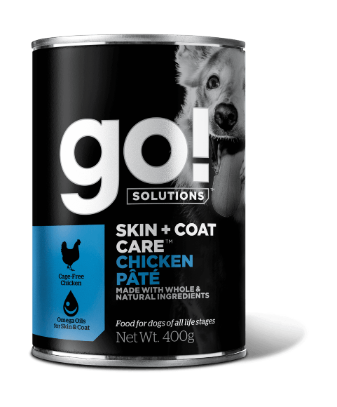 GO! Skin + Coat Chicken - Консервы для собак с мясом цыпленка 400гр