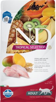 Farmina N&amp;amp;D Tropical - Сухой корм для взрослых кошек, с Курицей и Манго
