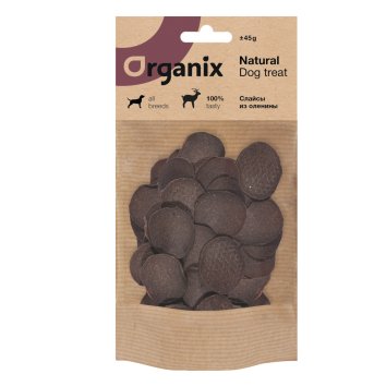 Organix - премиум лакомство слайсы из оленины, 45 г