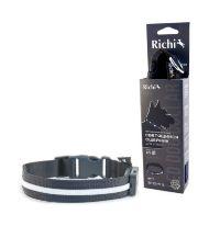 Richi - Ошейник для Собак со светящейся лентой 32-34 см