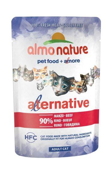 Almo Nature Alternative Beef - Паучи для кошек "Говядина" 90% мяса 55гр