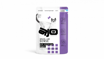 AJO Cat Sense - Пауч для кошек с чувствительным пищеварением, 85 гр