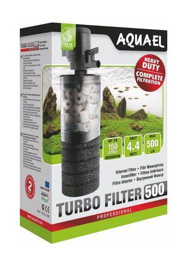 AquaEL TurboFilter 500 - Внутренний фильтр для аквариумов от 80 до 150 л, 500 л/ч