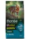 Monge BWild Grain Free Sterilised - Беззерновой корм для стерилизованных кошек, из тунца и гороха 1,5кг