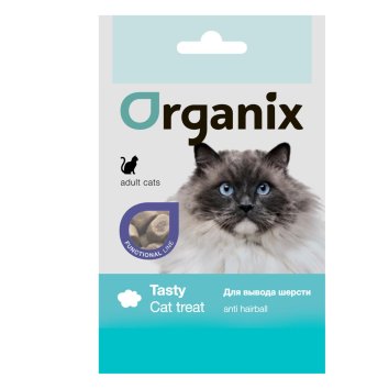 Organix Hairball - Подушечки для вывода шерсти у кошек 50гр