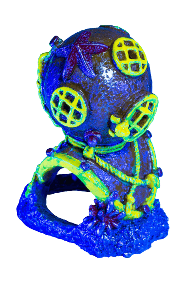 GloFish - Водолазный шлем - декорация с GLO-эффектом