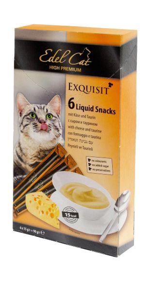 Edel Cat - Лакомство для кошек, крем-суп с сыром и таурином 110гр
