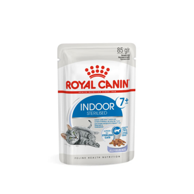 Royal Canin Indoor Sterilised 7+ - Паучи для домашних стерилизованных кошек старше 7 лет, в желе 85гр Royal Canin Indoor Sterilised 7+ - Паучи для домашних стерилизованных кошек старше 7 лет, в желе 85гр