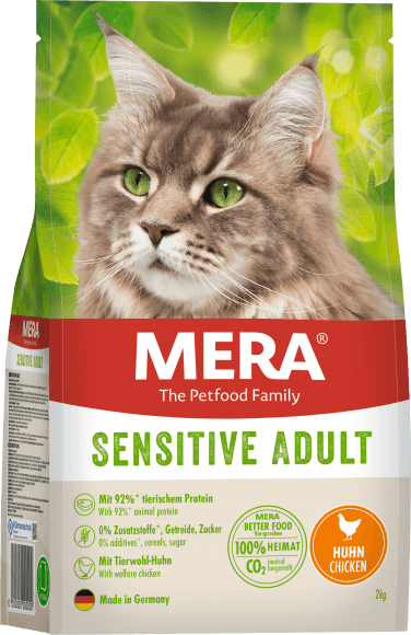 Mera Cats Sensitive Chicken - Сухой корм для взрослых кошек, с чувствительным пищеварением, с курицей