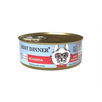 Best Dinner Gastrointestinal - Консервы для собак, с Кониной