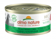 Almo Nature - консервы для кошек тунец-сладкая кукуруза 70гр