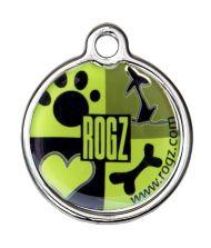 Rogz - Медальон-адресник для собак и кошек "Лаймовый сок"