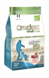 Crockex Wellness - Сухой корм для собак средних и крупных пород рыба с рисом