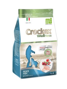 Crockex Wellness - Сухой корм для собак средних и крупных пород рыба с рисом