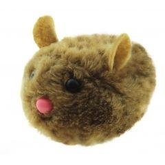 Dezzie - Виброигрушка &amp;quot;Коричневая мышь&amp;quot;  для кошек, 10см, плюш