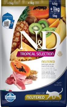 Farmina N&amp;amp;D Tropical Neutered - Сухой корм для стерилизованных кошек, с Ягненком