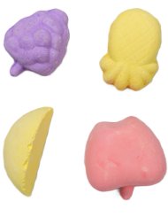 Bambini Pets - Минеральный камень для грызунов фрукты, 4 шт